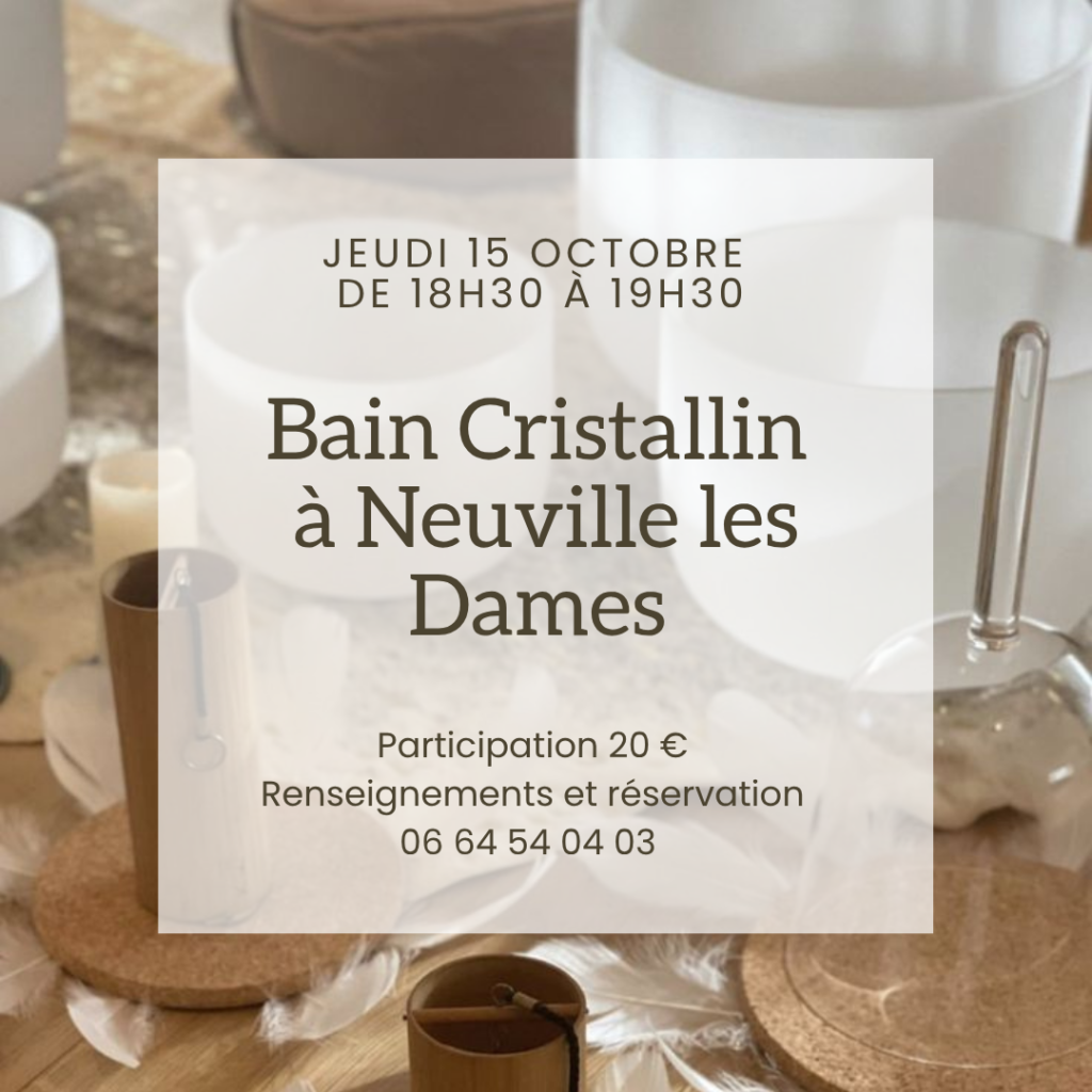 Voyage sonore – Bain cristallin - Pamela Reikienergie